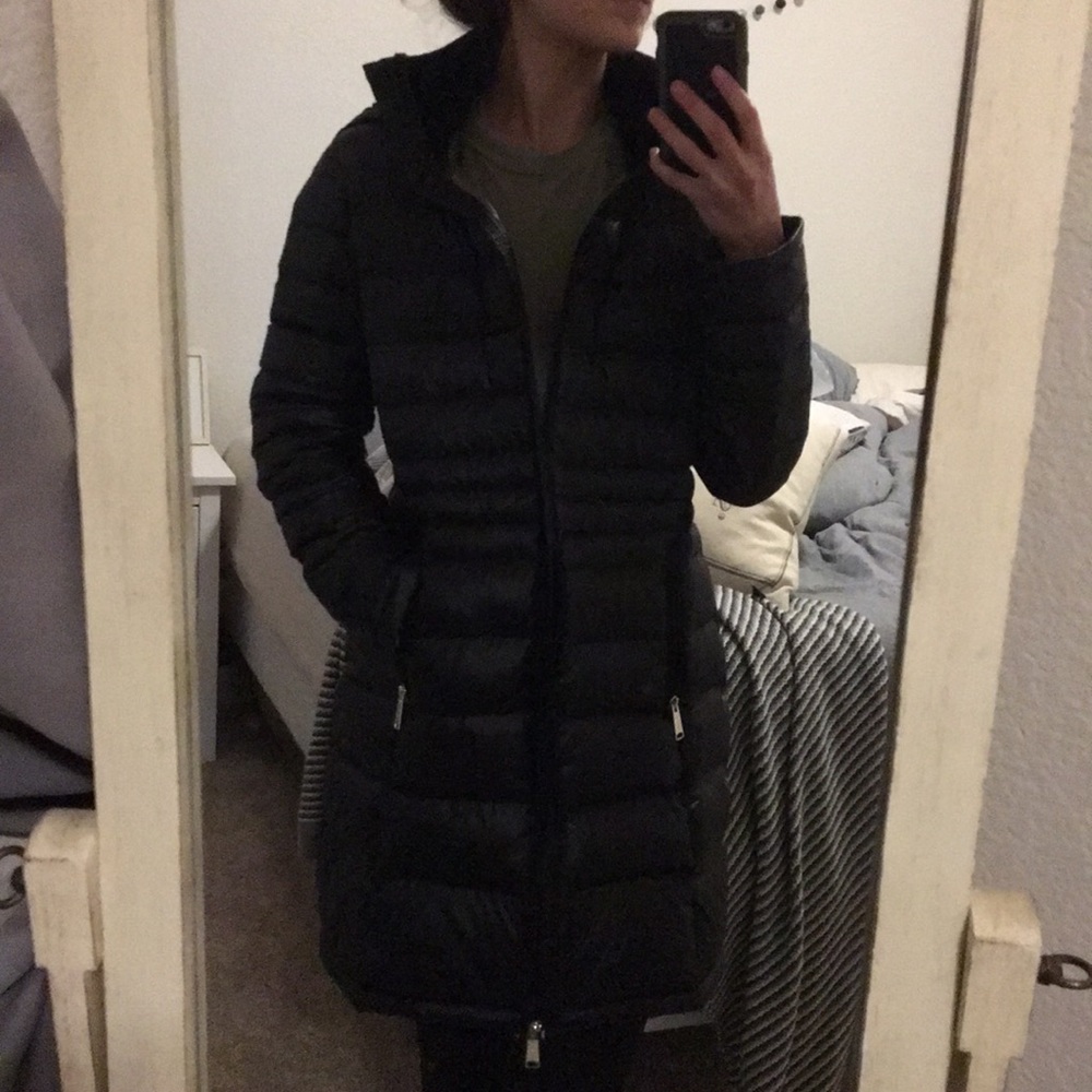 Black Puff Jacket Trench
